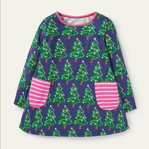 NWT Mini Boden Printed Jersey Pocket Tunic